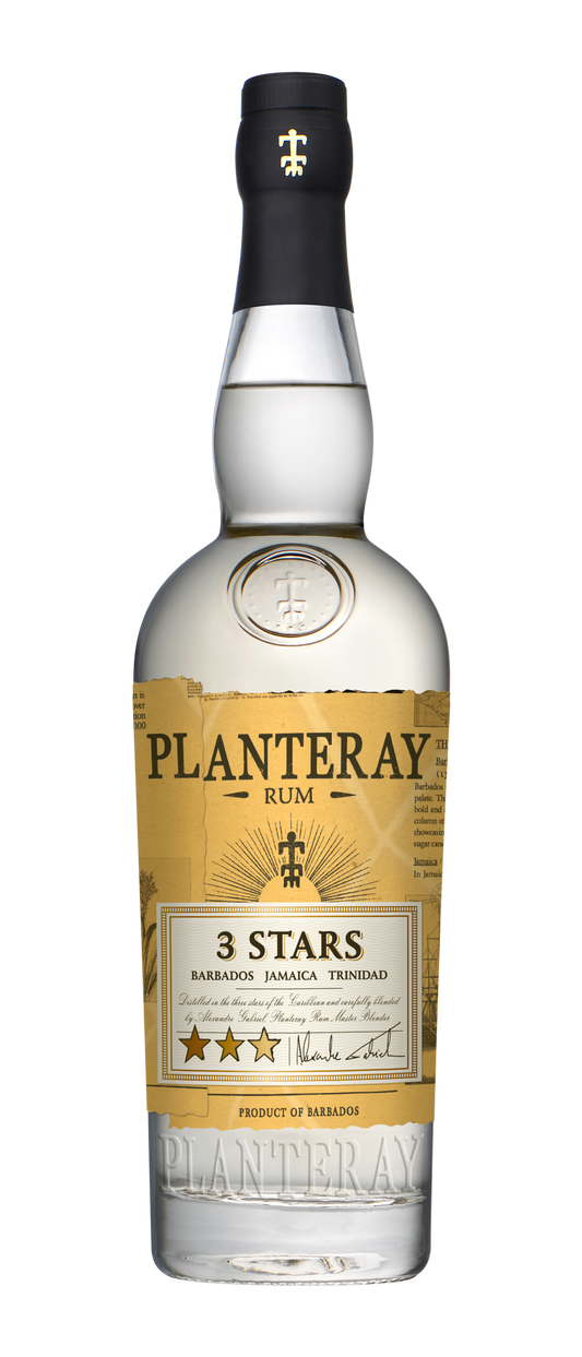 Planteray 3 Stars White Rum 700ml 41.2%