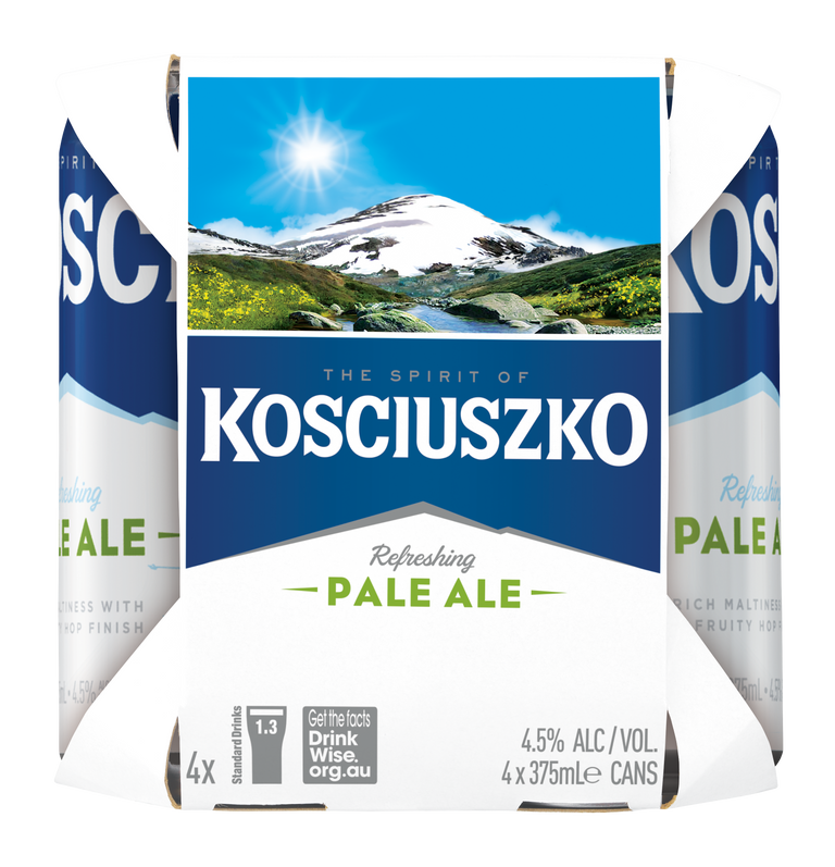 Kosciuzko Pale Ale Cans 4 Pack